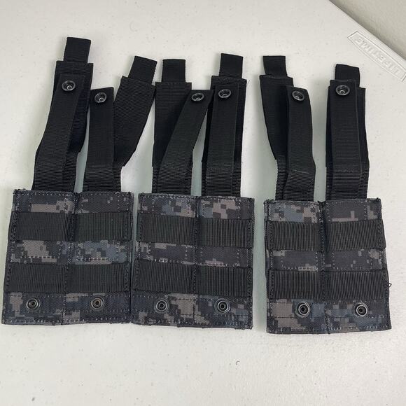 Voodoo Tactical Pistol Mag Pouch Double Bundle Black Gray Digital Camo Magazine - Picture 5 of 7